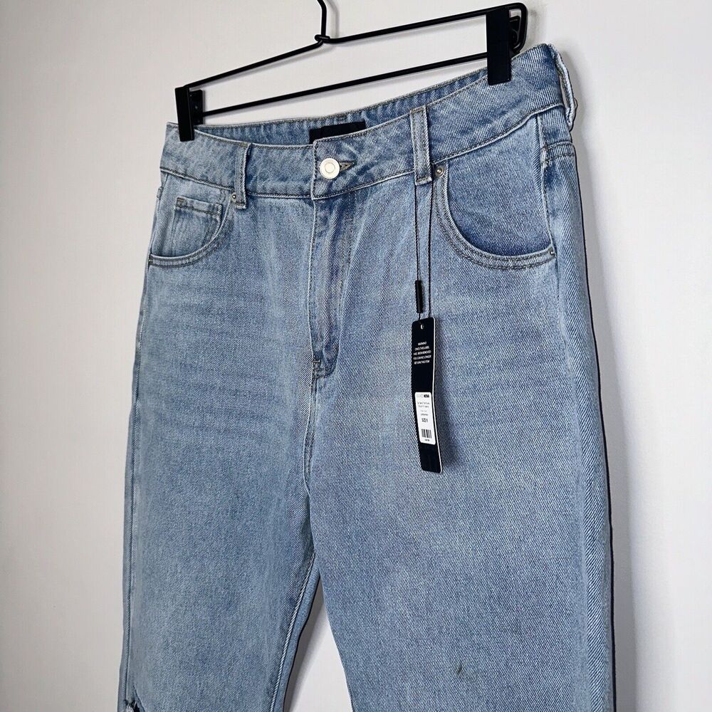 Fashion Nova Women’s Tall Bend The Rules Distressed Jeans Size 9 - Picture 2 of 5